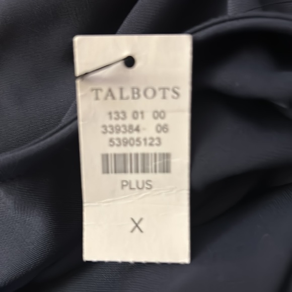 NEW Talbots Dark Navy Blue Sheath Dress Plus Size 0X XL Extra Large Plus SZ - Picture 7 of 8